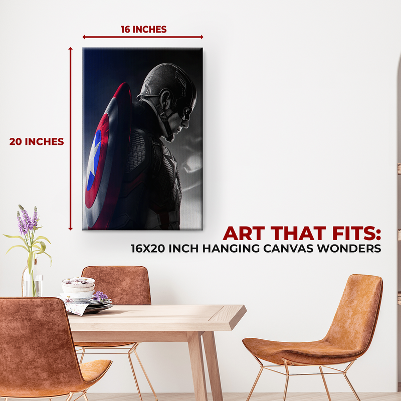 CAPTAIN AMERICA WALL CANVAS DECOR