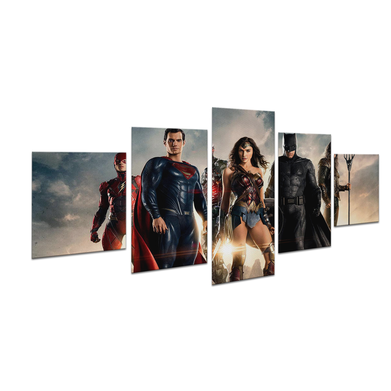 JUSTICE LEAGUE THE MOVIE WALL CANVAS