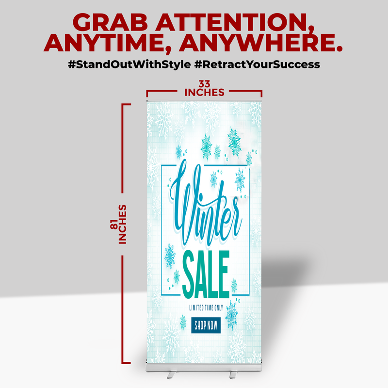 WINTER SALE BANNER RETRACTABLE