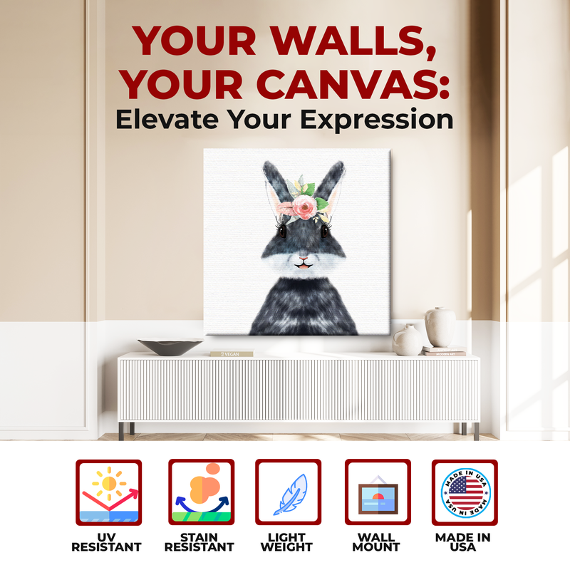 MS. BUNNY/ RABBIT DECOR CANVAS