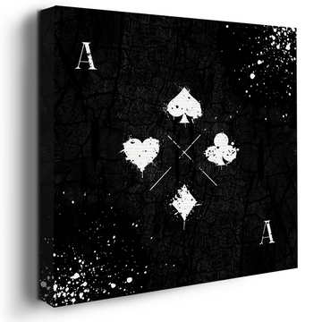 ACE OF CARDS CANVAS DECOR