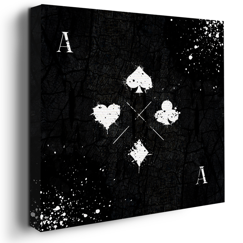 ACE OF CARDS CANVAS DECOR