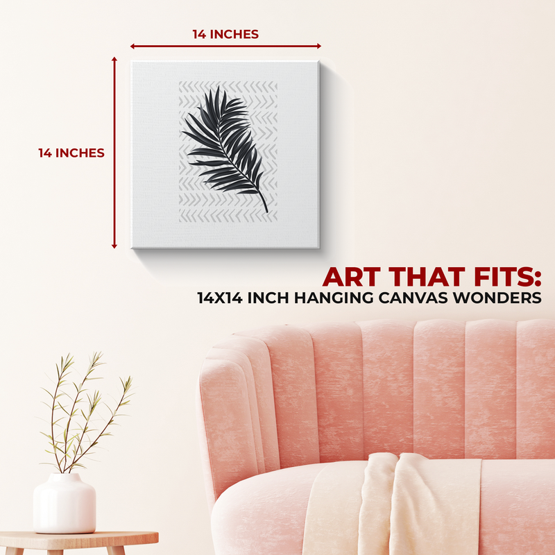 PALM LEAF CANVAS DECOR