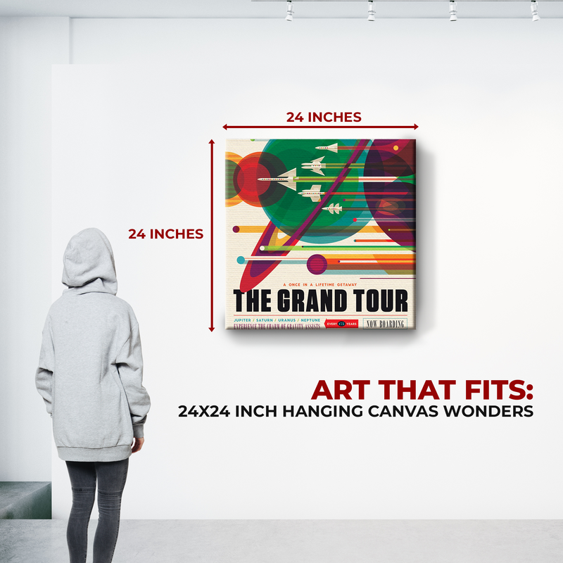 THE GRAND TOUR NASA WALL CANVAS DECOR