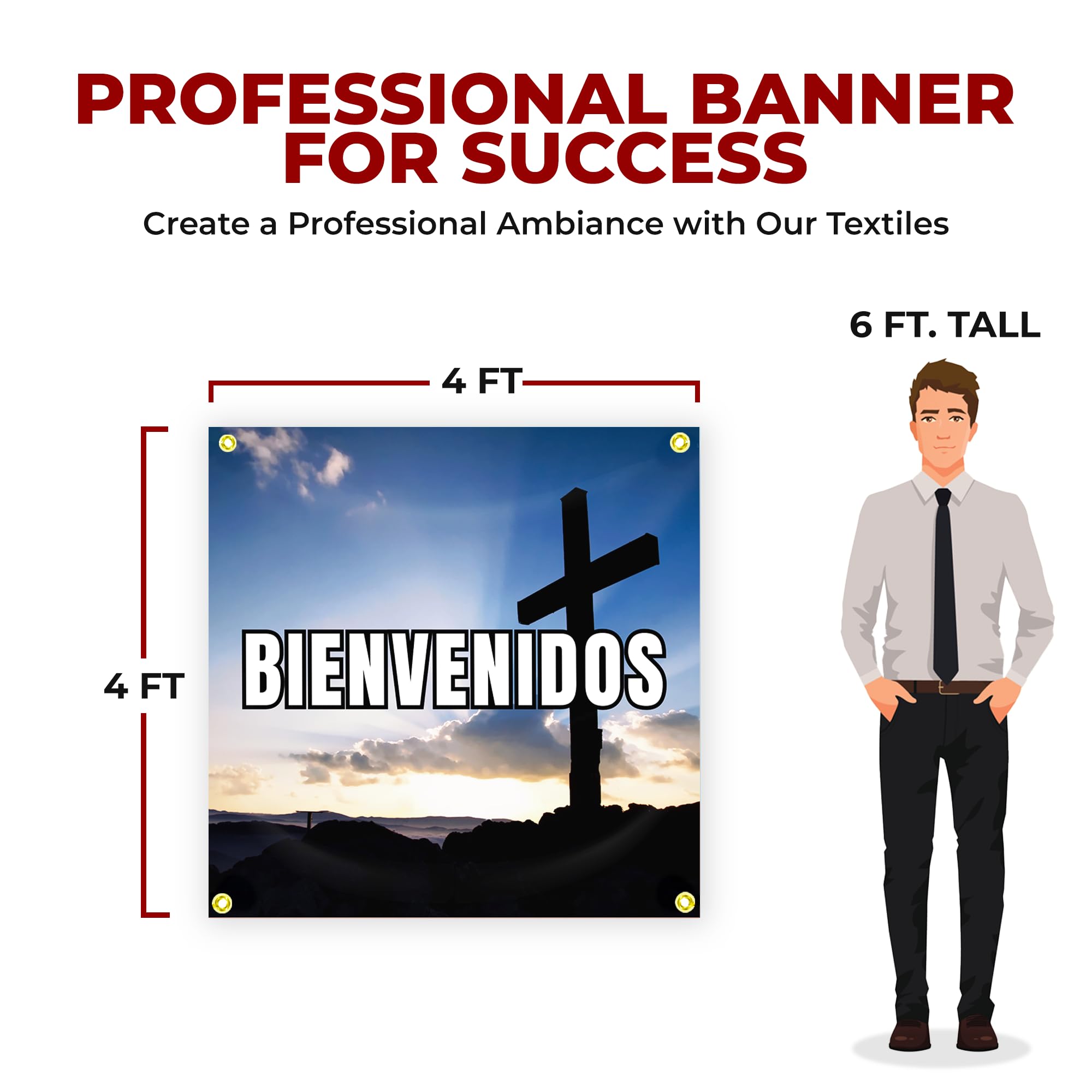 BIENVENIDOS CHURCH LARGE BANNER