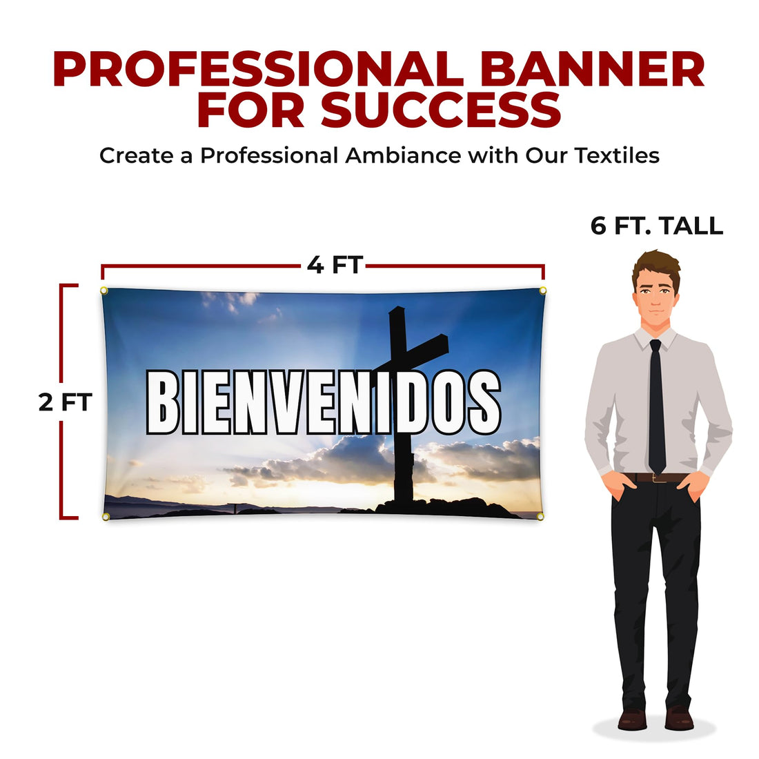 BIENVENIDOS CHURCH LARGE BANNER