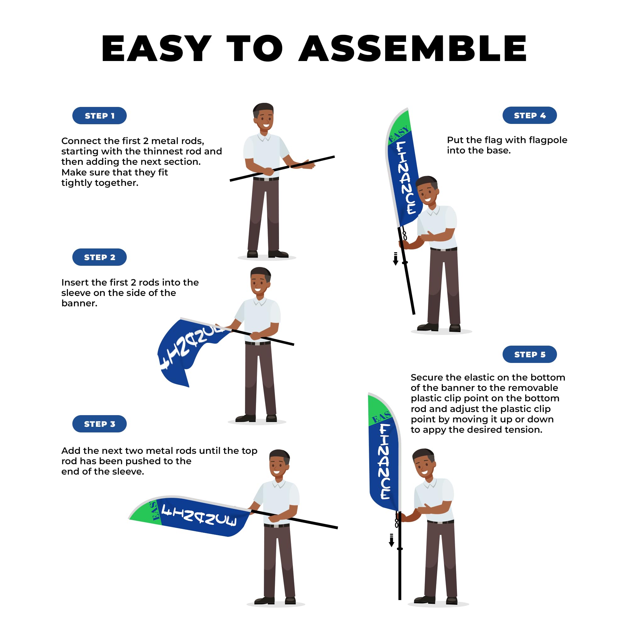 EASY FINANCE 2 FEATHER FLAG