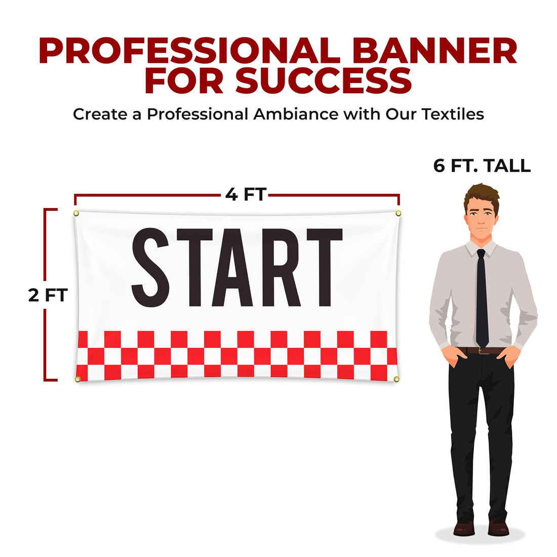 START LINE LARGE BANNER