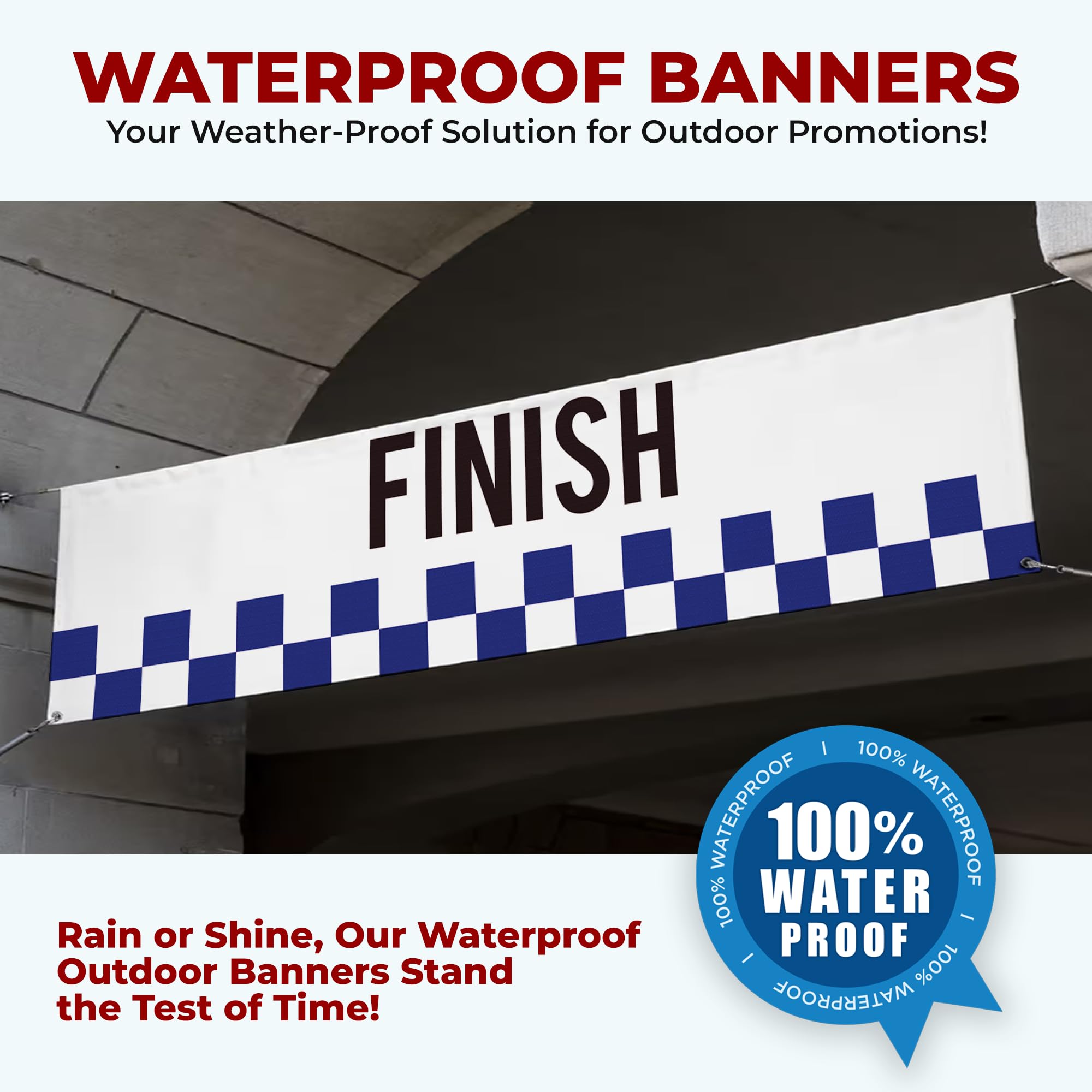 FINISH LINE LARGE BANNER