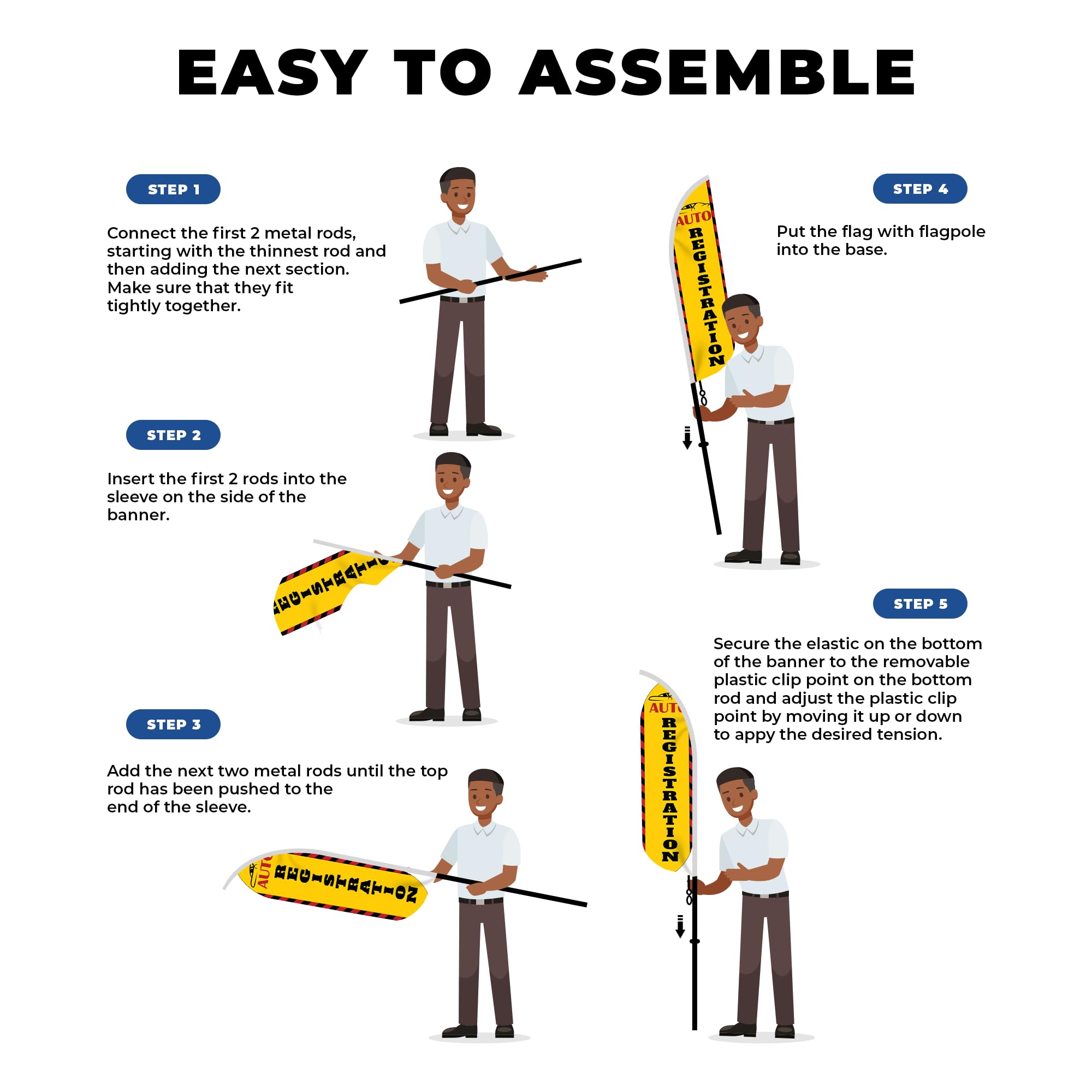 REGISTRATION FEATHER FLAG