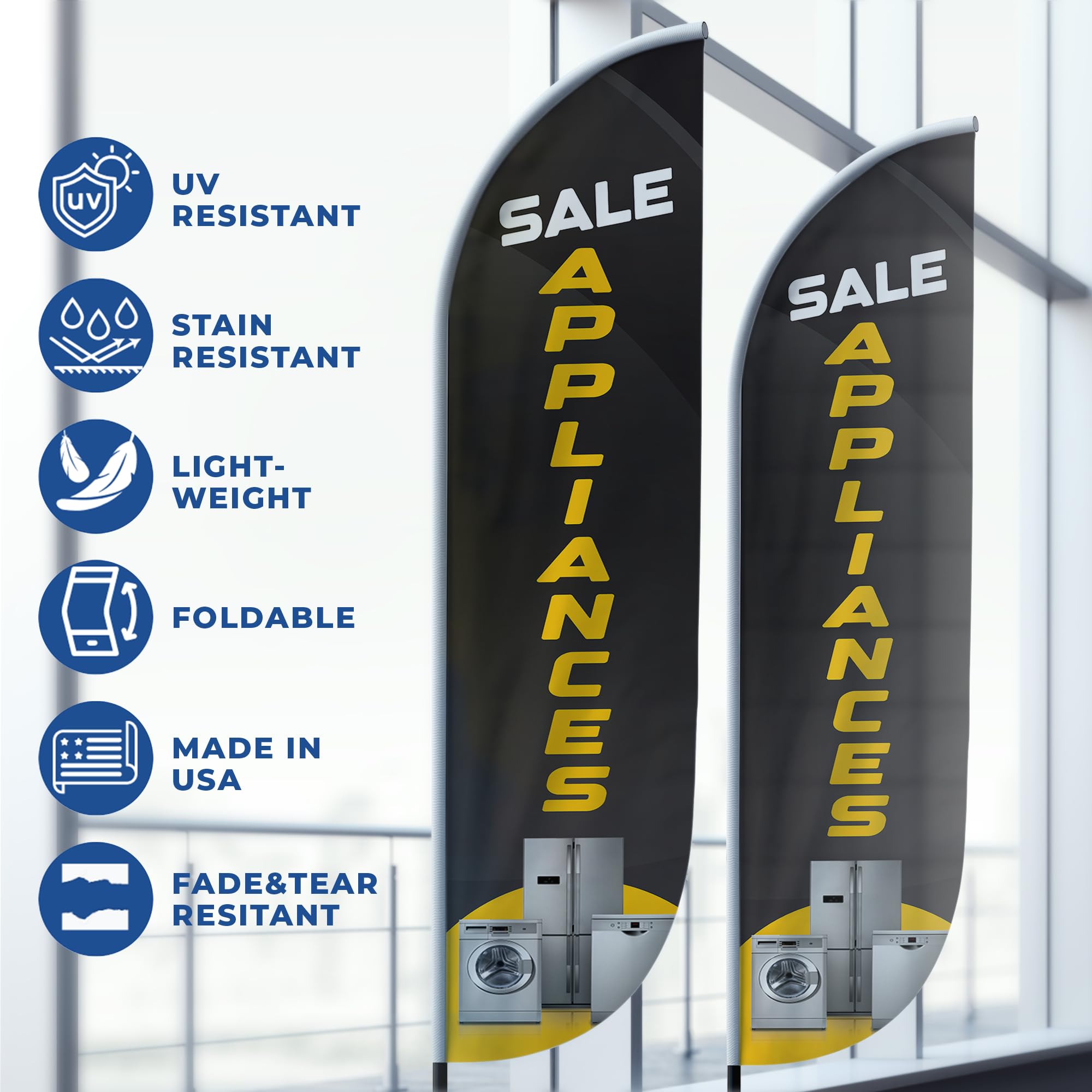 SALE APPLIANCES FEATHER FLAG