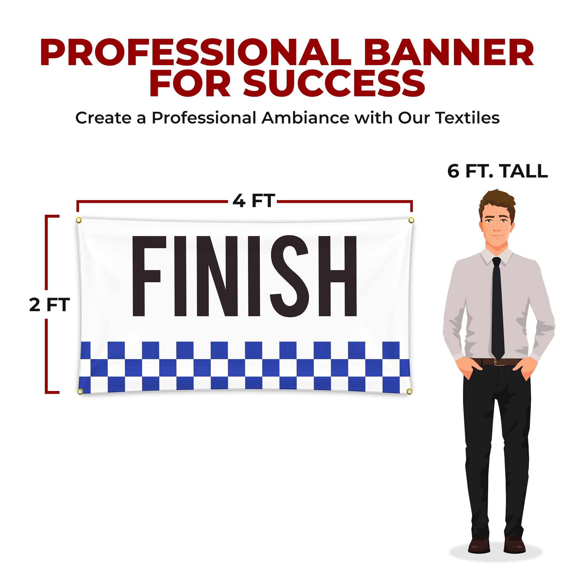 FINISH LINE LARGE BANNER