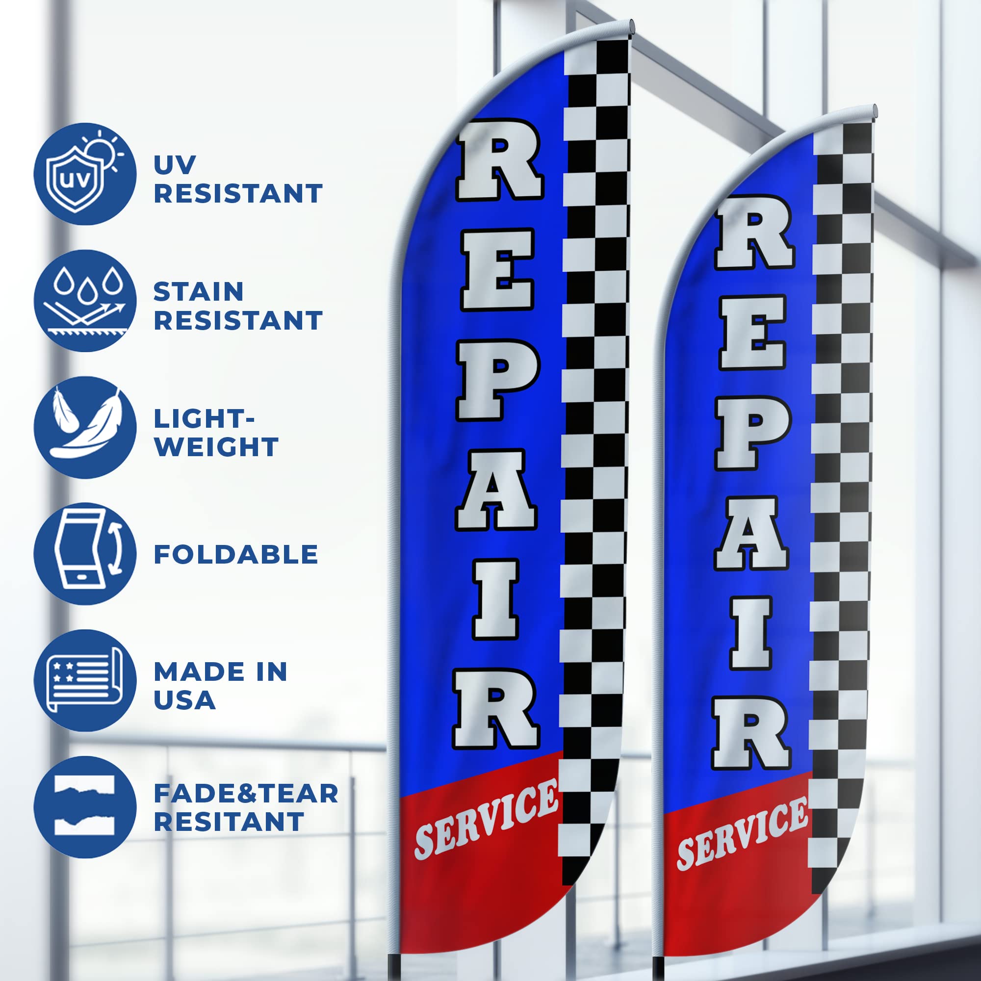 REPAIR SERVICE FEATHER FLAG