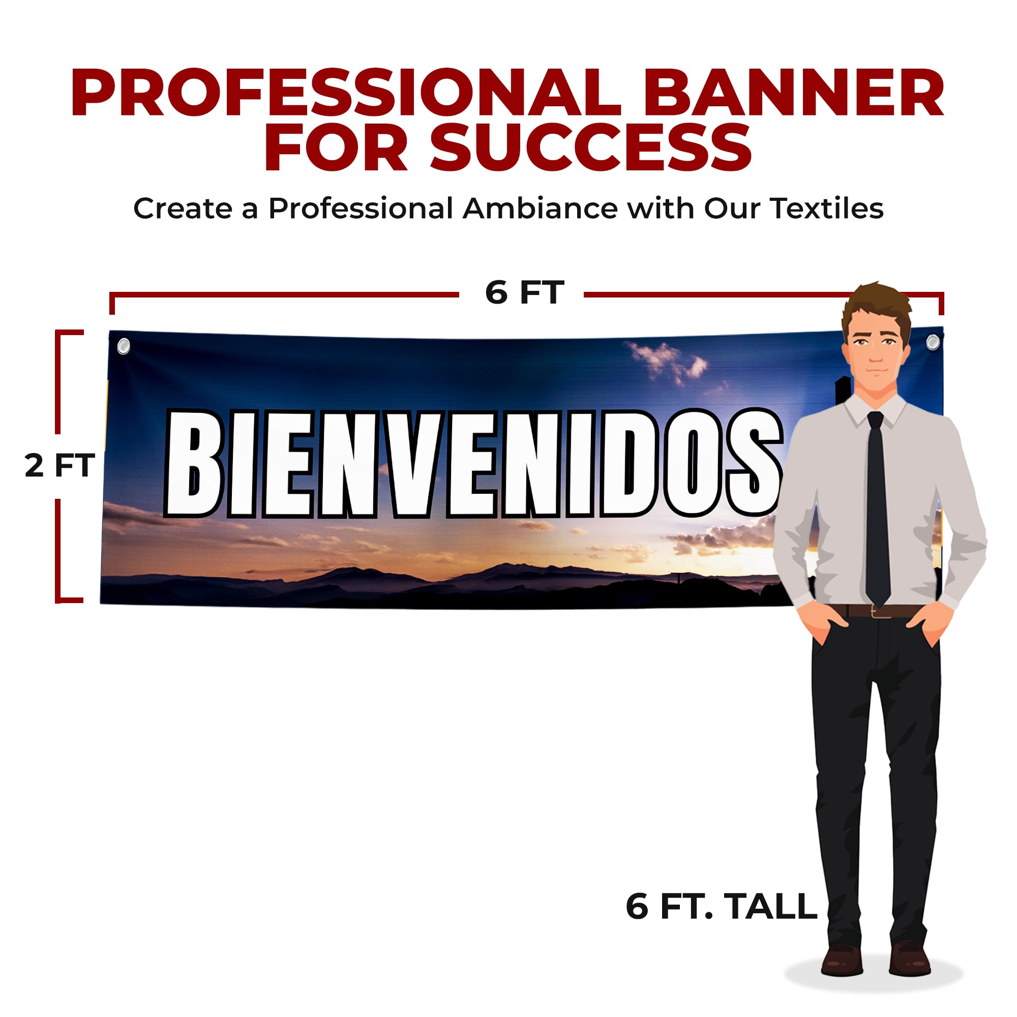BIENVENIDOS CHURCH LARGE BANNER