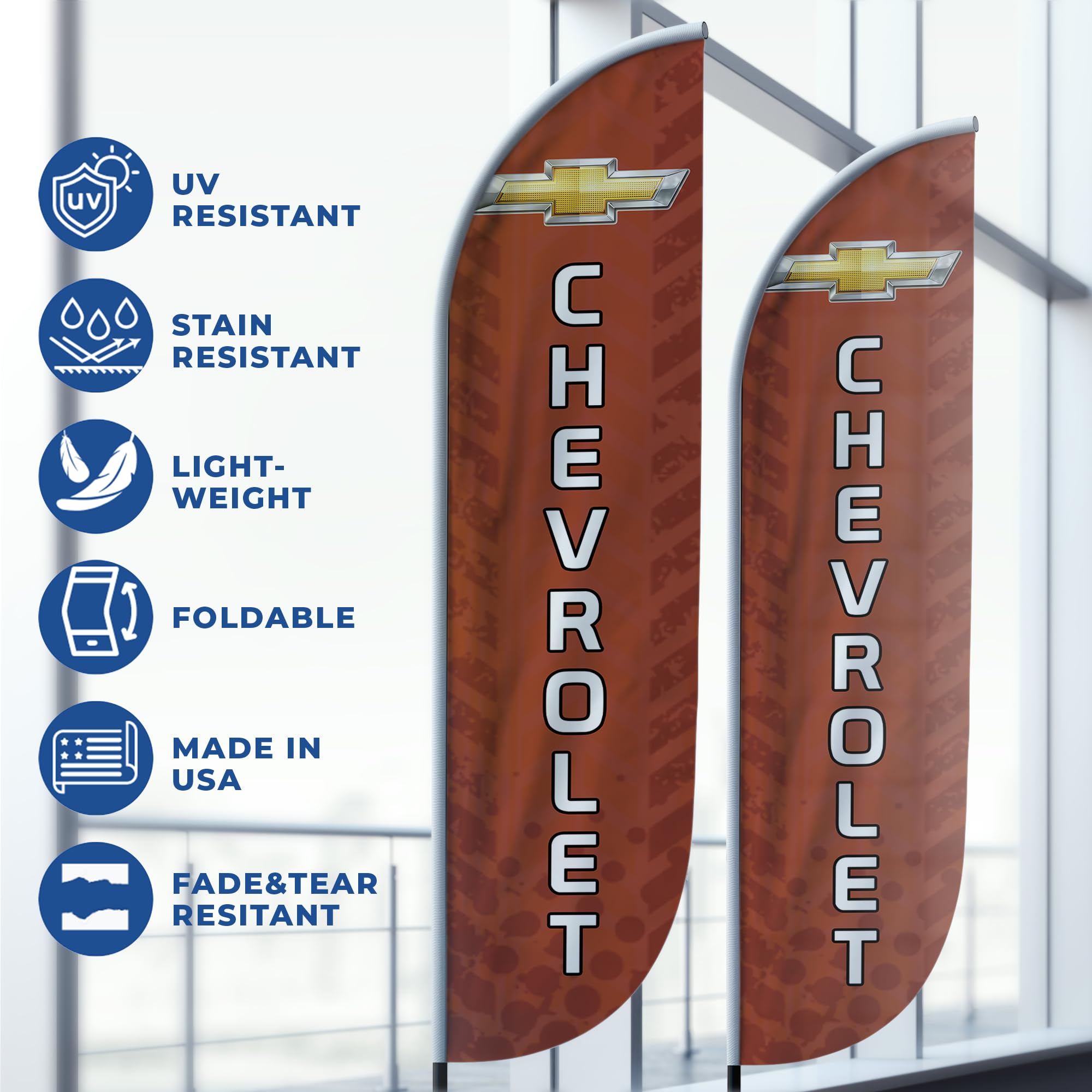 CHEVROLET 2 FEATHER FLAG