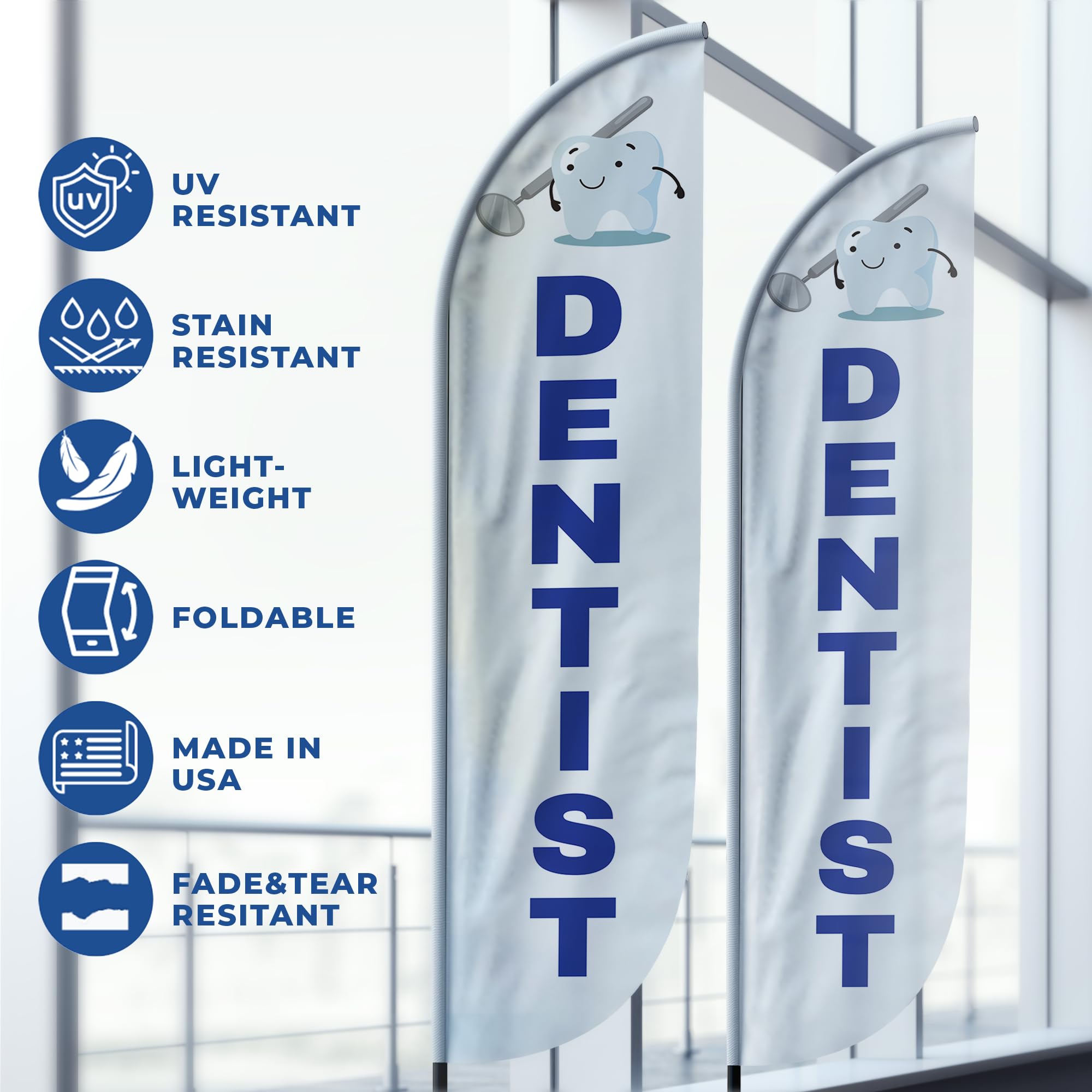 DENTIST FEATHER FLAG