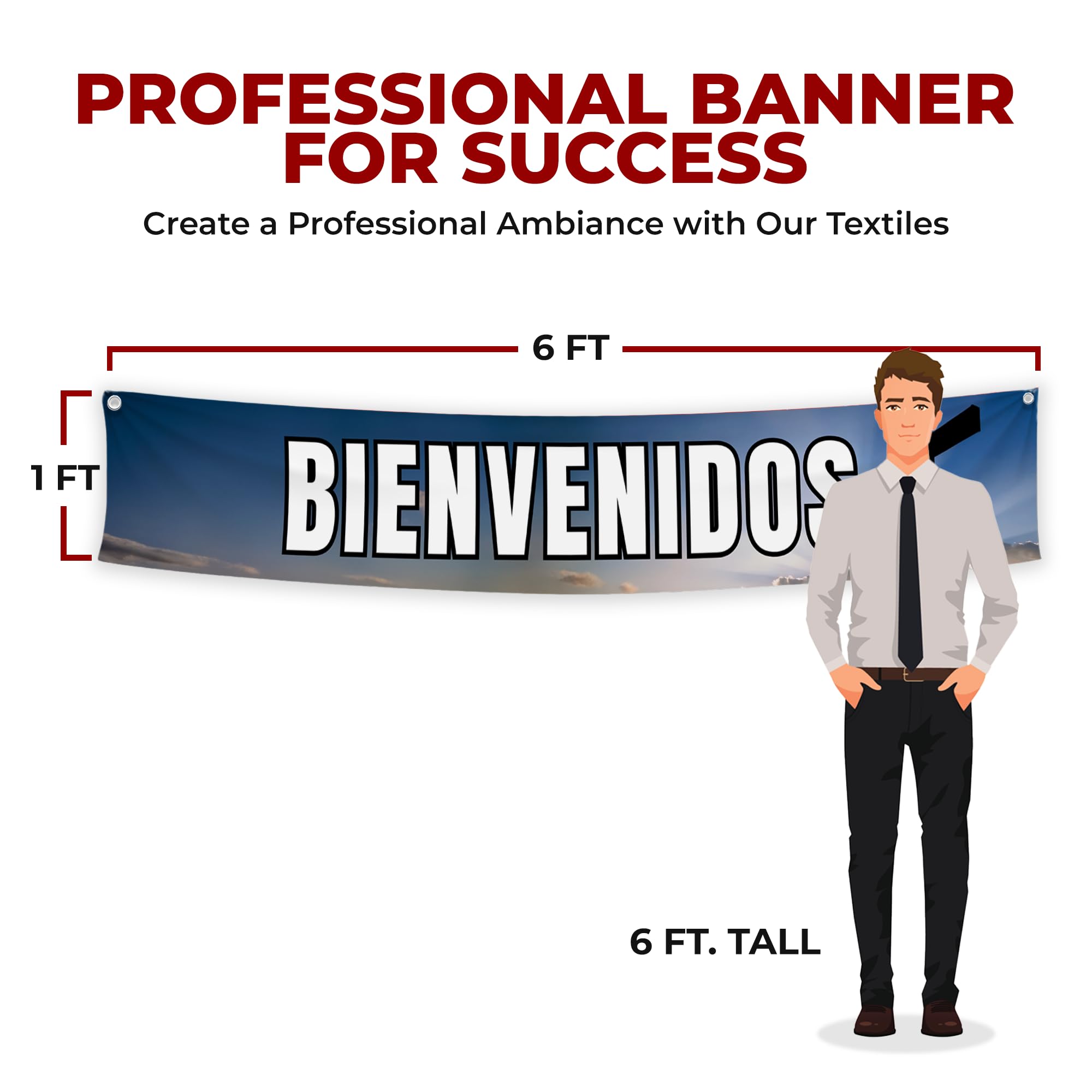 BIENVENIDOS CHURCH LARGE BANNER