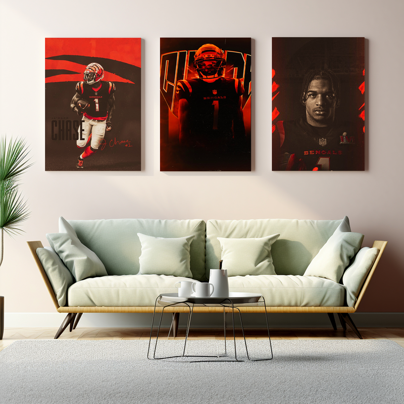 JA'MARR CHASE #1  WALL CANVAS