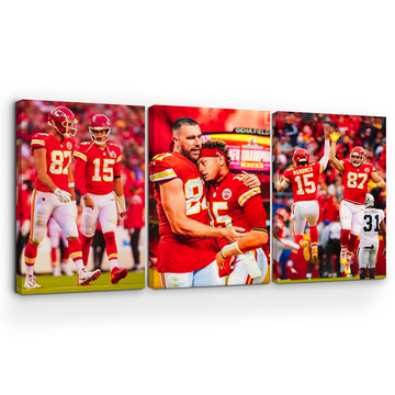 PATRICK MAHOMES & TRAVIS KELCE WALL CANVAS