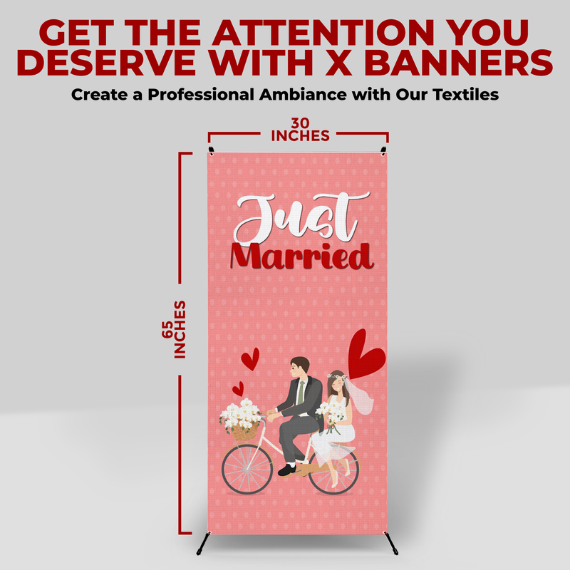 JUST MARRIED X-BANNER