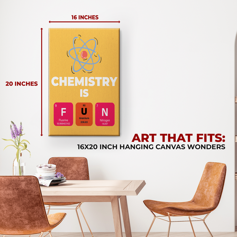 CHEMISTRY QUOTES WALL CANVAS DECOR
