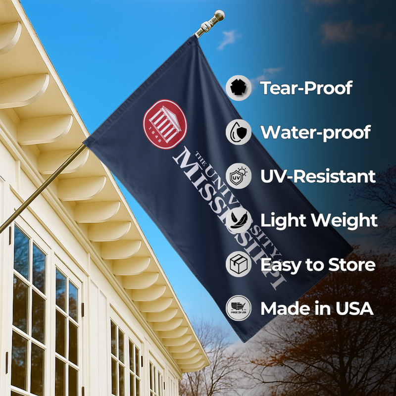 MISSISSIPI (OLE MISS) UNIVERSITY FLAG