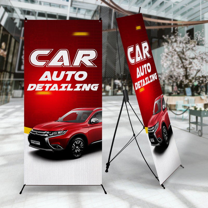 AUTO DETAILING X-BANNER