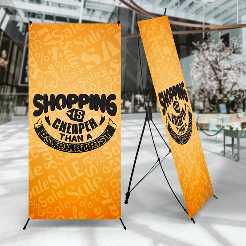SHOPPING CURE X-BANNER
