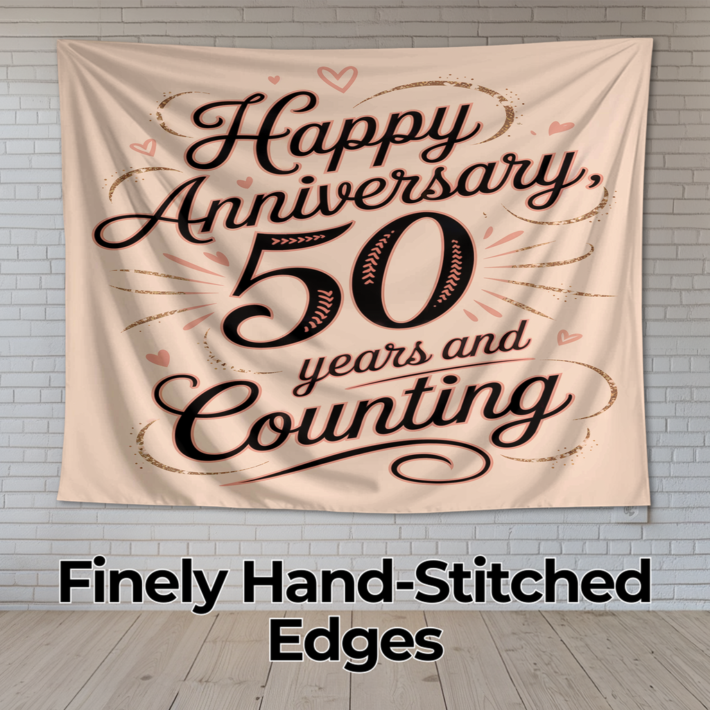 50TH ANNIVERSARY WALL TAPESTRY
