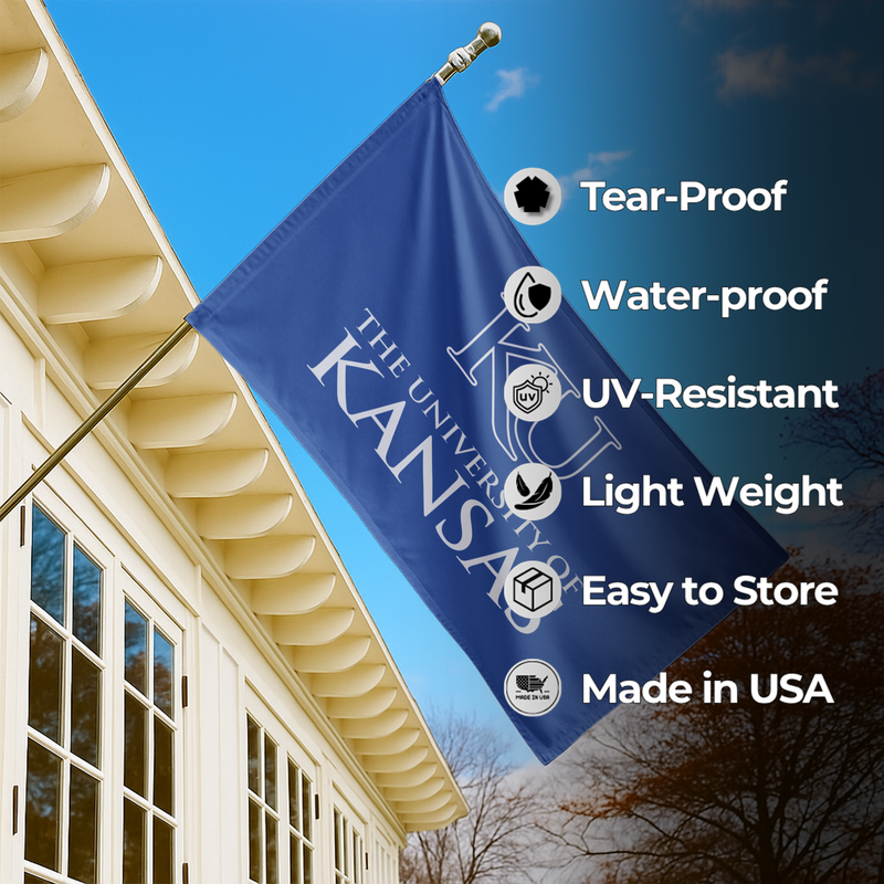 KANSAS UNIVERSITY FLAG