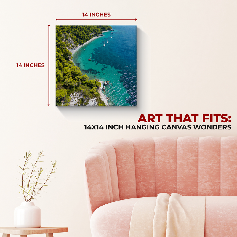 BLUE LAGOON WALL CANVAS DECOR