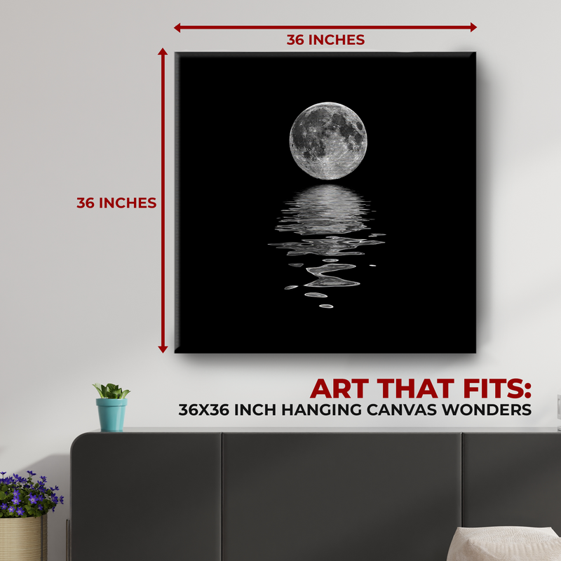 FULL MOON & THE SEA CANVAS DECOR