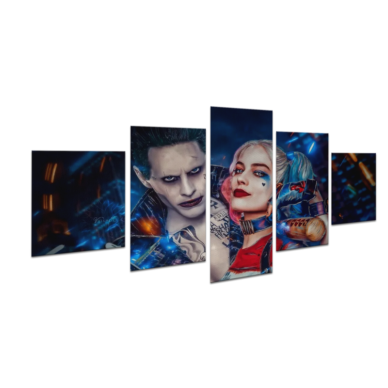 SUICIDE SQUAD JOKER & HARLEY QUIN WALL CANVAS