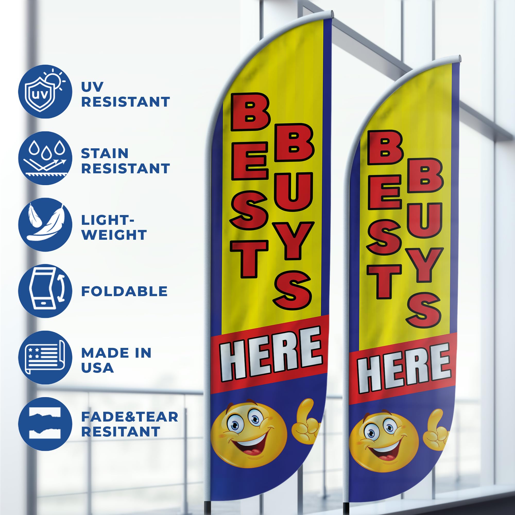 BEST BUYS FEATHER FLAG