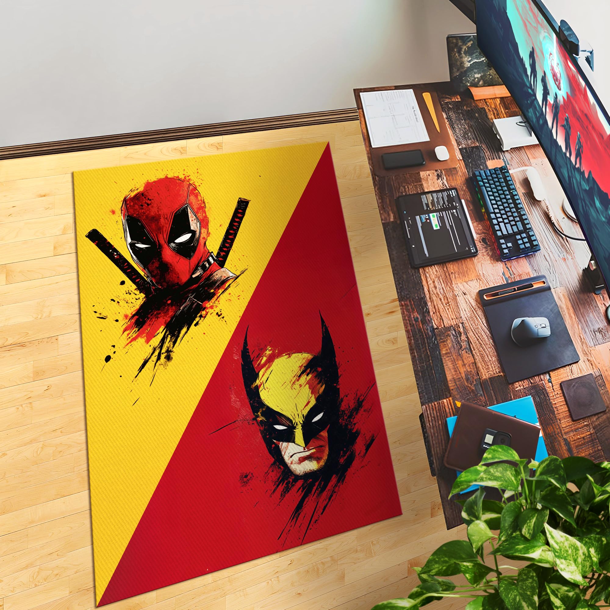 Deadpool & Wolverine Customized Rug (62x40inch)