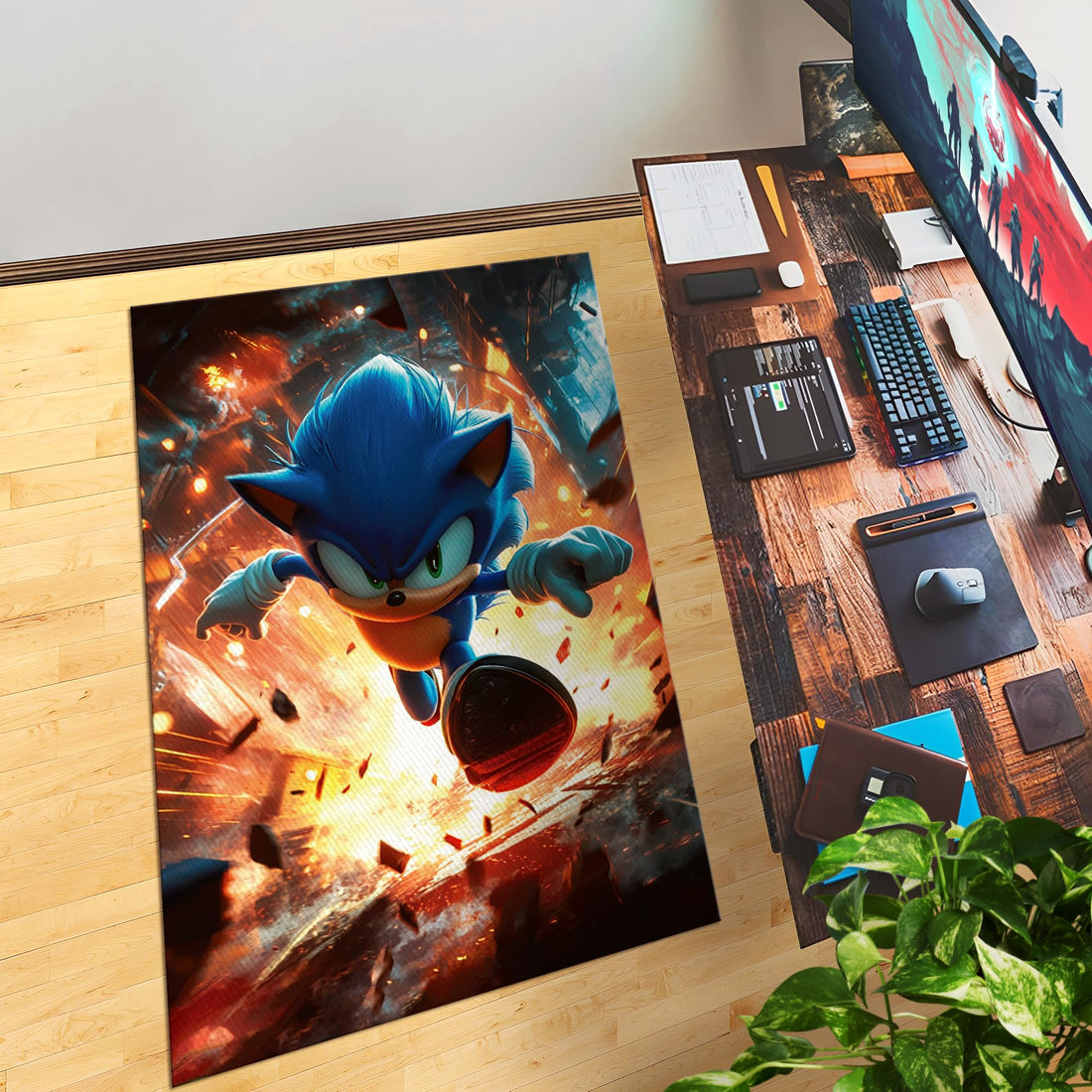 Sonic Customized Rug (62x40inch)