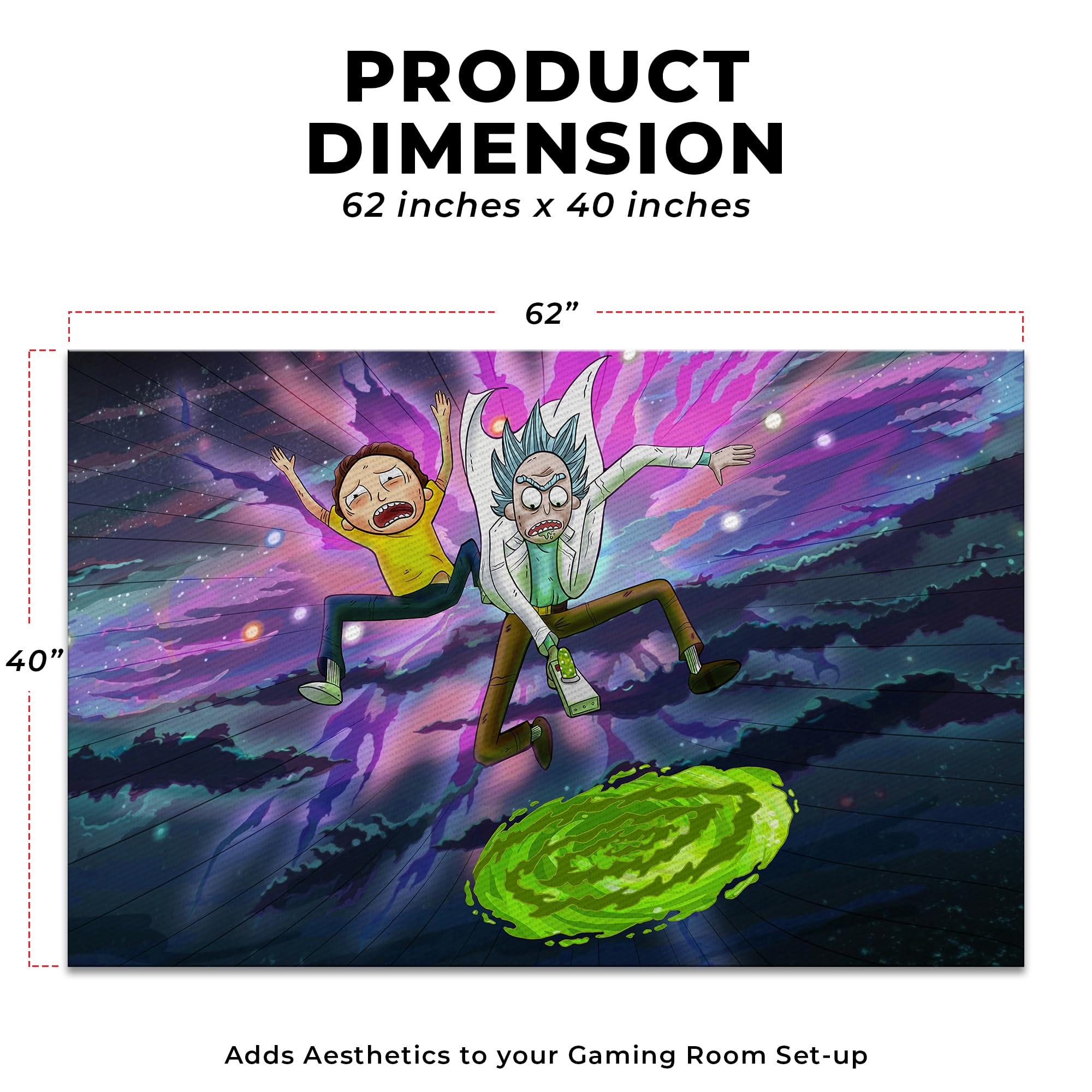 Rick & Morty Customized Rug (62x40inch)