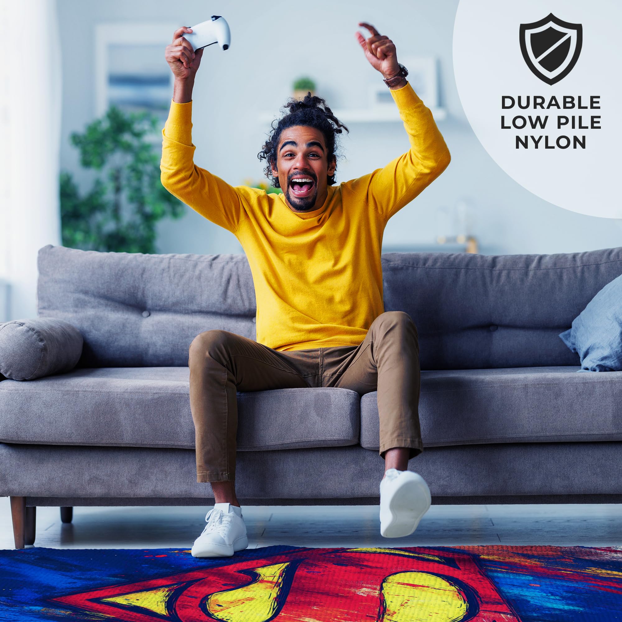 Superman Logo Customized Rug (62x40inch)