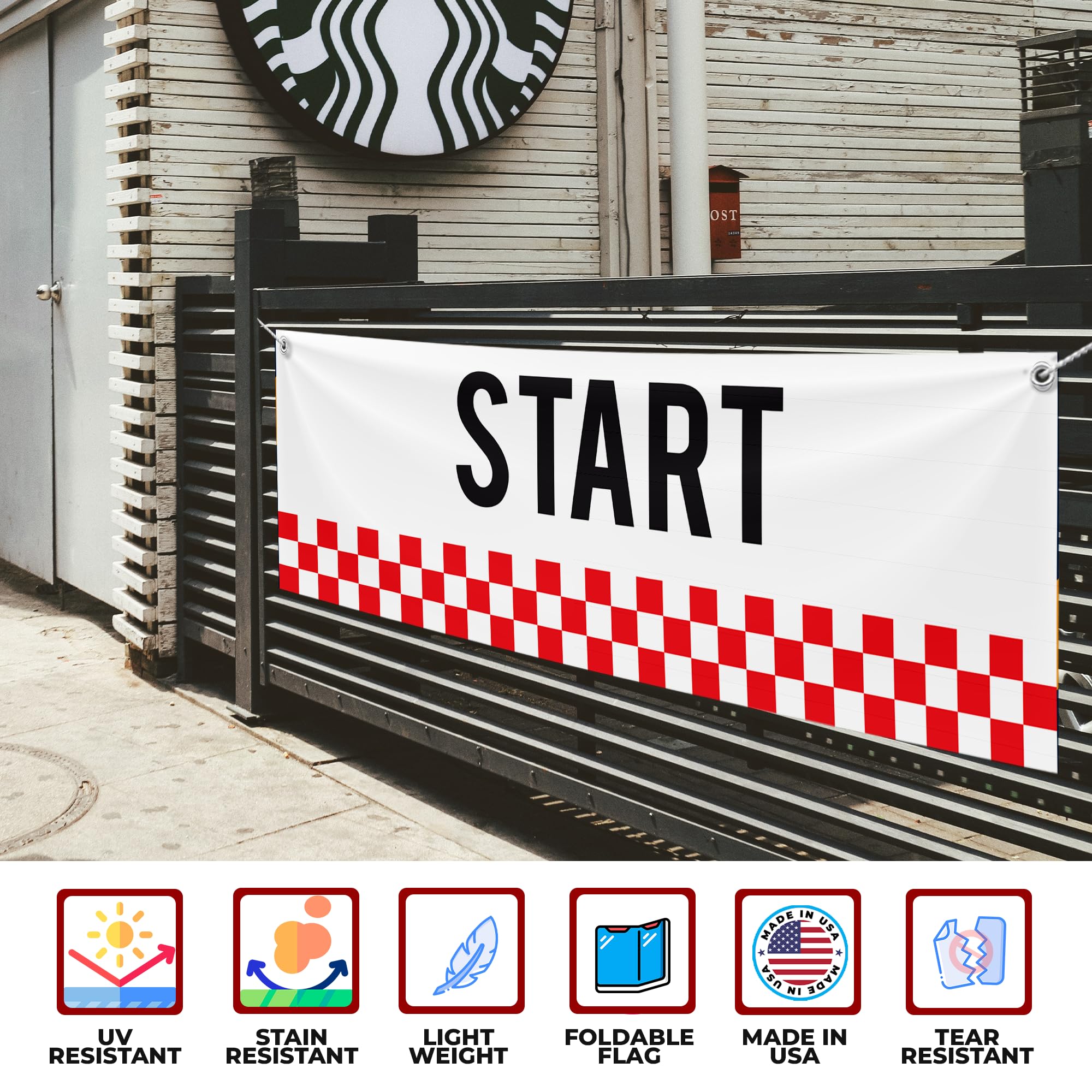 START LINE LARGE BANNER
