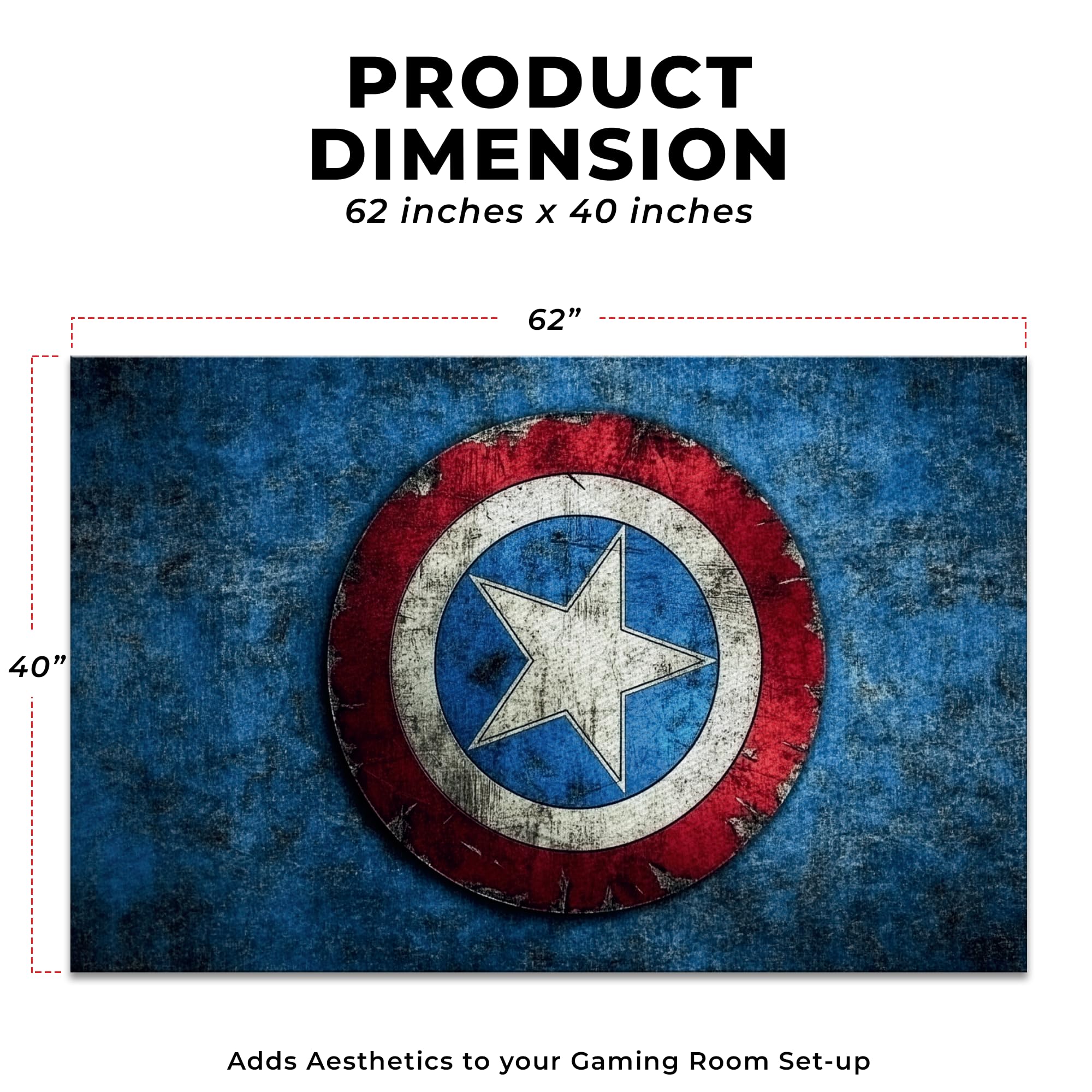 Captain America Customized Rug (62x40inch)