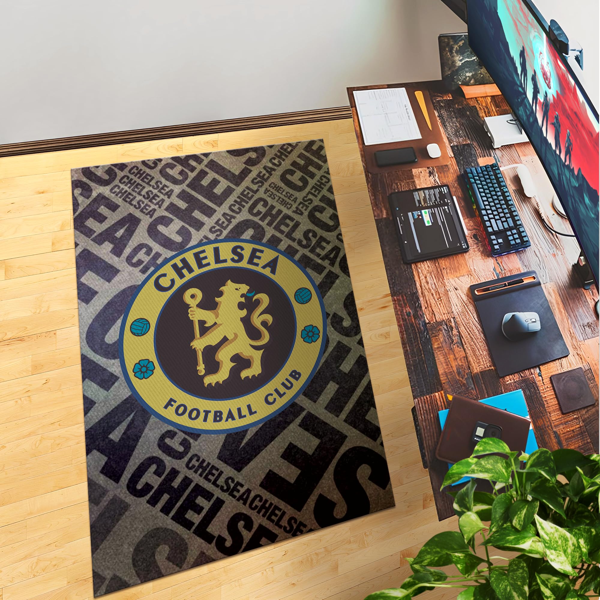 Chelsea Football Club Customized Rug (62x40inch)