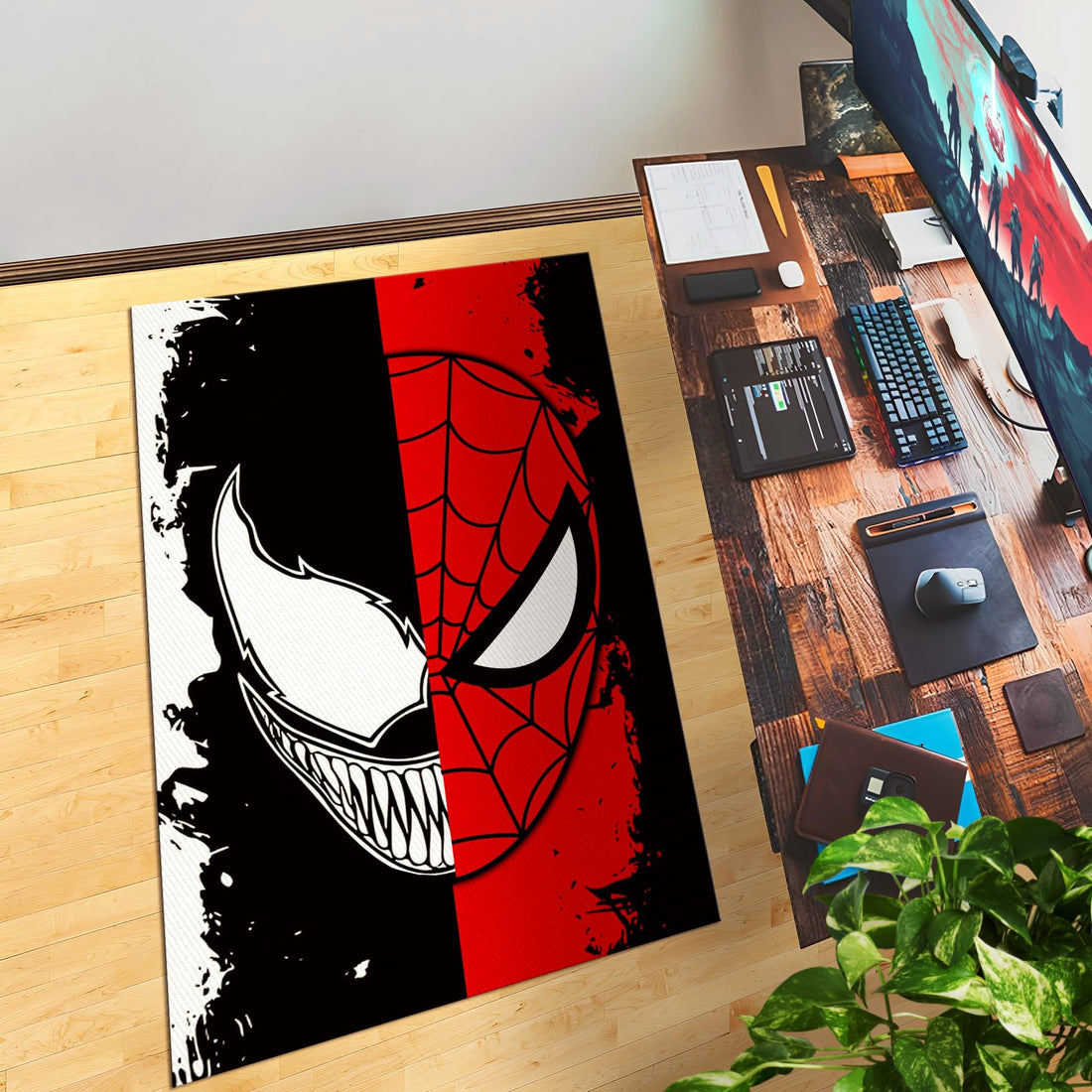Venom & Spiderman Customized Rug (62x40inch)