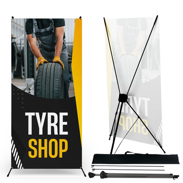 TYRE SHOP X-BANNER
