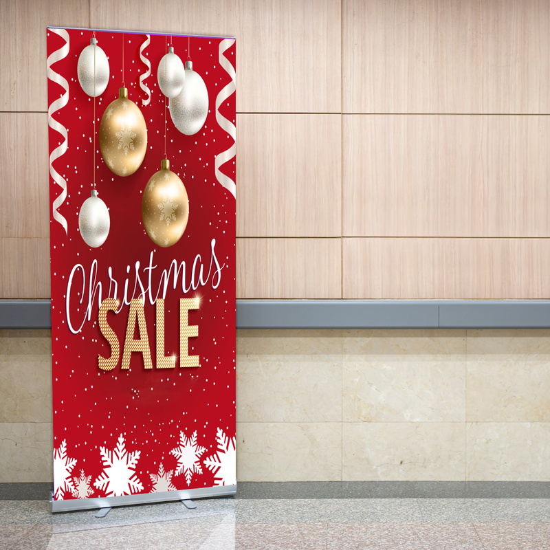 CHRISTMAS SALE BANNER RETRACTABLE