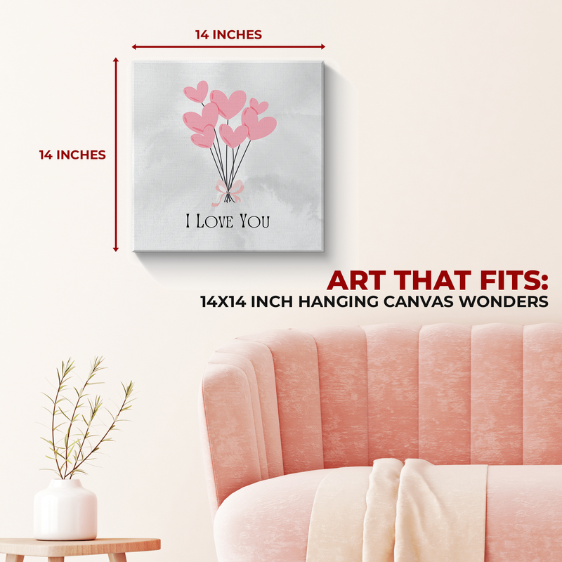 I LOVE YOU CANVAS DECOR