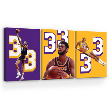 JABBAR/ LAKERS WALL CANVAS