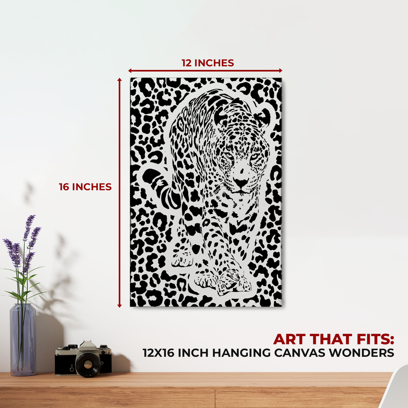 MINIMAL LEOPARD CANVAS DECOR