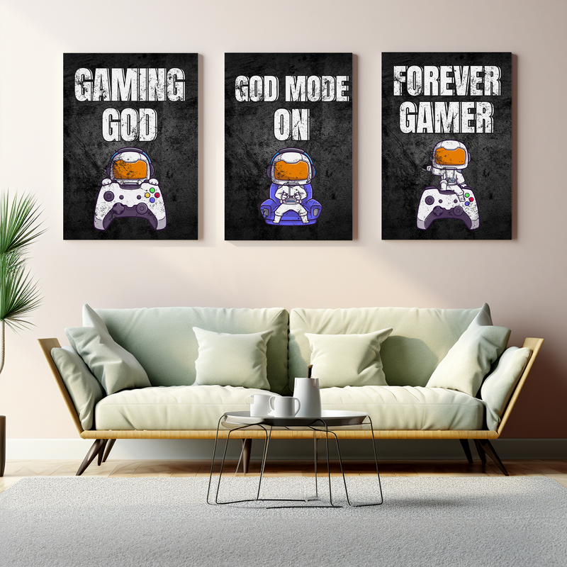 GAMING GOD CANVAS DECOR