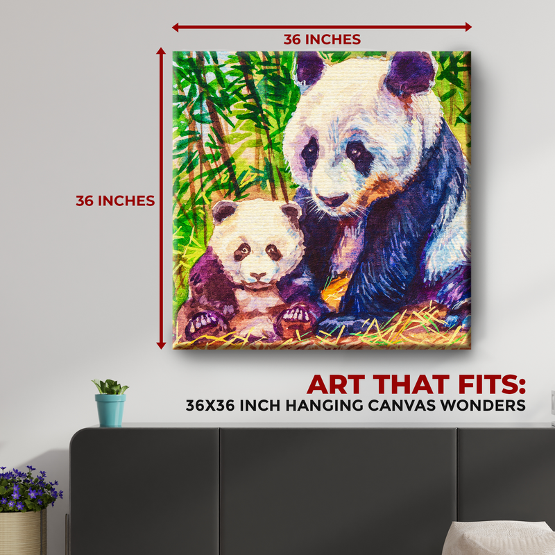 PANDAS DECOR CANVAS