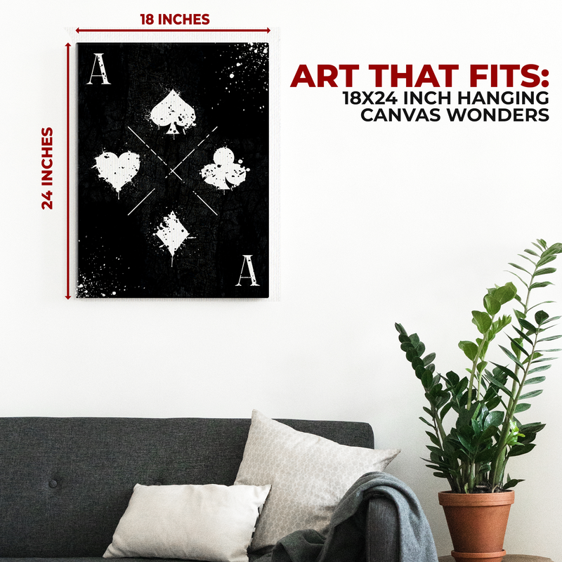 ACE OF CARDS CANVAS DECOR